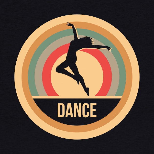 Retro Vintage Dancing Gift For Dancers by OceanRadar